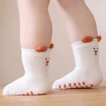جوراب بچگانه ضد لغزش مدل پاپوک گوش دار (مناسب کودکان 3 ماه تا 5 سال) - تصویر 6