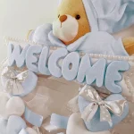 حلقه آویز تزئینی اتاق کودک طرح خرس نانان مدل Welcome - تصویر 13