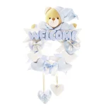 حلقه آویز تزئینی اتاق کودک طرح خرس نانان مدل Welcome - تصویر 12