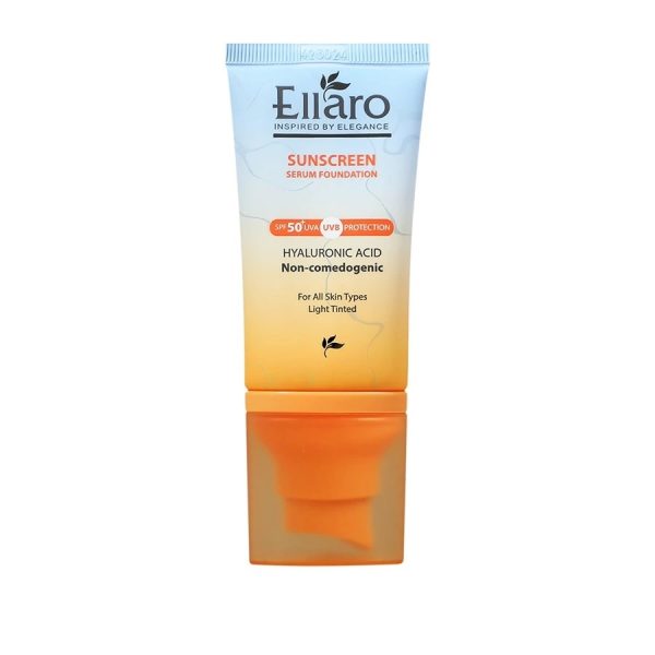 سرم ضد آفتاب کرم پودری الارو رنگی روشن SPF50 (40 میل)