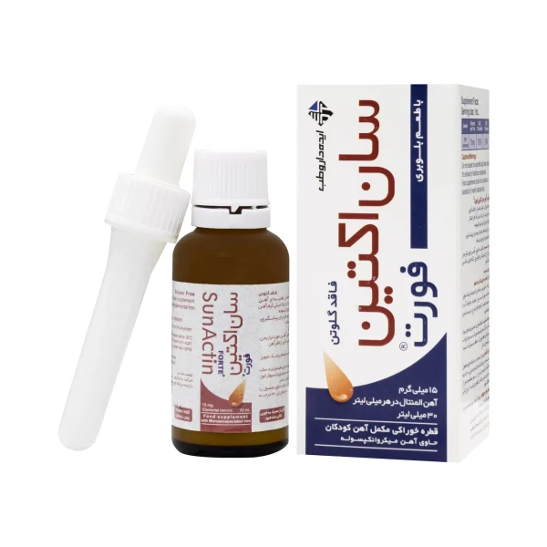 قطره آهن سان اکتین فورت با طعم بلوبری (30میل)