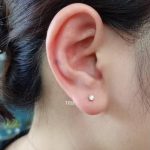 گوشواره نگین دار تک نگین ژوپینگ - تصویر 2