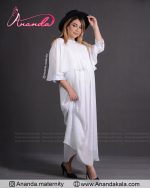 پیراهن بارداری شنل دار پرنیان - تصویر 7