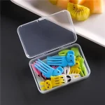 چنگال میوه خوری کودک طرح حیوانات فانتزی همراه با باکس نگهدارنده - تصویر 3