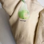 کت تک کتان بچه گانه خارجی کرم با طرح گلابی - تصویر 6