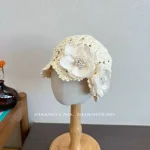کلاه گیپوری مجلسی بچه گانه طرح دست بافت (مناسب کودکان 5 تا 15 سال) - تصویر 5