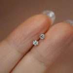گوشواره نگین دار تک نگین ژوپینگ - تصویر 4