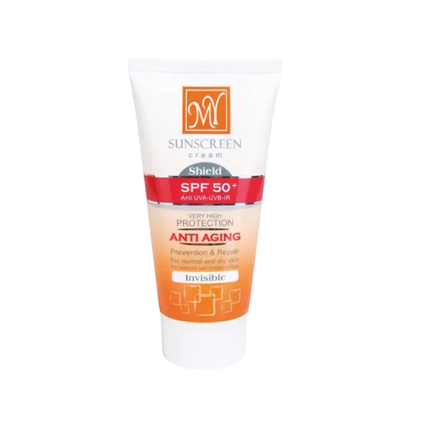کرم محافظ آفتاب مای بی رنگ spf50 مناسب پوست نرمال تا خشک (50 میل)