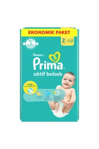 پوشک بچه سایز 2 پریما (prima) بسته 72عددی