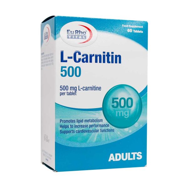 قرص ال کارنیتین 500 یوروویتال (60 عدد)
