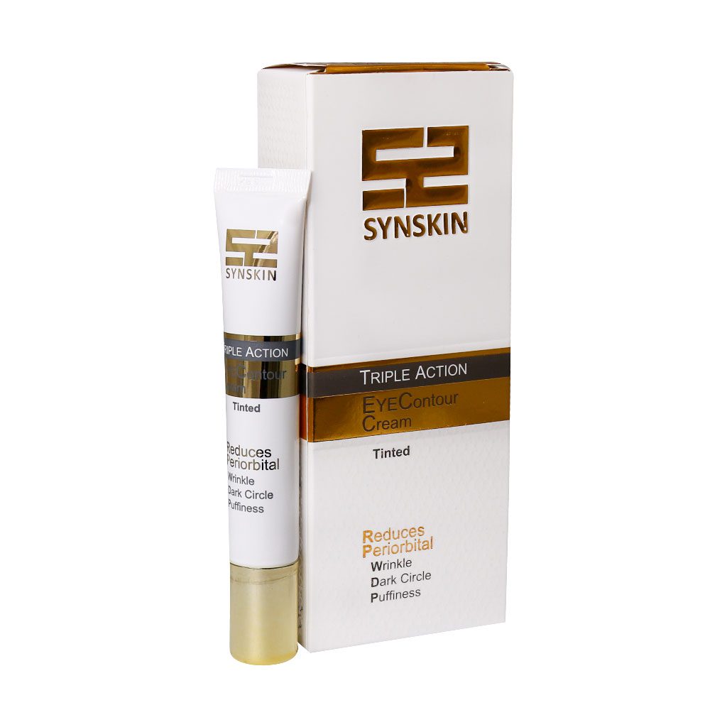 Synskin-Eye-Contour-Cream-20-Ml.jpg کرم دور چشم سه کاره ساین اسکین بی رنگ (20 میلی لیتر) - تصویر 1