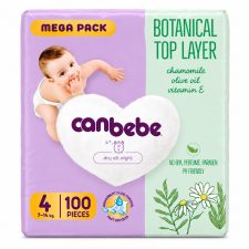 پوشک بچه سایز 4 جان به به (can bebe)بسته 100عددی