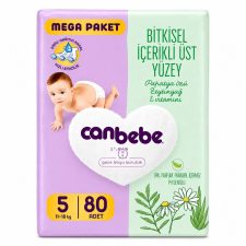 پوشک بچه سایز 5 جان به به (can bebe)بسته 80عددی