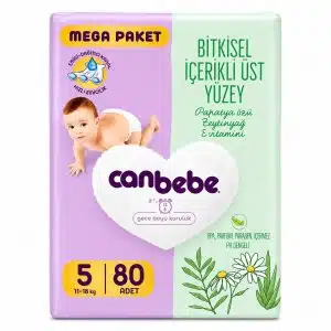 پوشک بچه سایز 5 جان به به (can bebe)بسته 80عددی