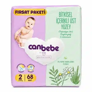 پوشک بچه سایز 2 جان به به (can bebe)بسته 68 عددی