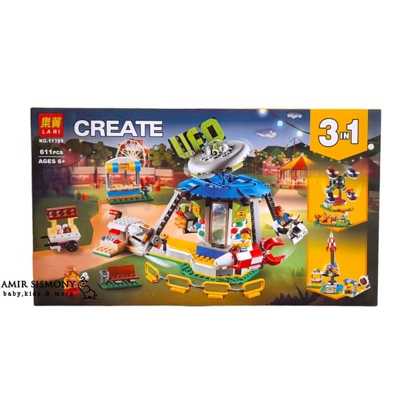 lego-lari-create-611-pcs-11399.jpg لگو شهربازی کد 11399 - تصویر 1