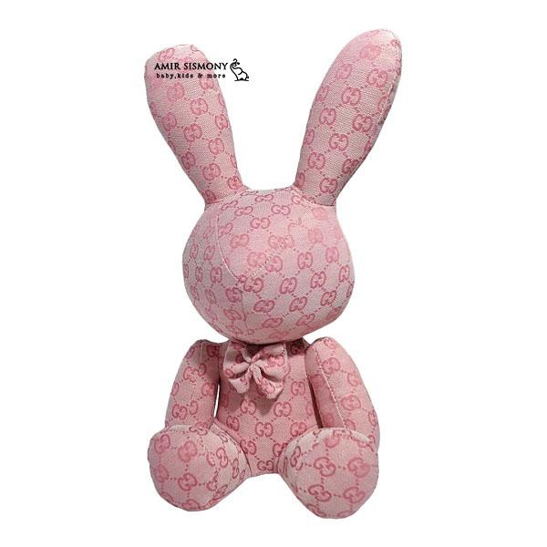 pink-sitting-rabbit-doll.jpg عروسک خرگوش صورتی نشسته - تصویر 1