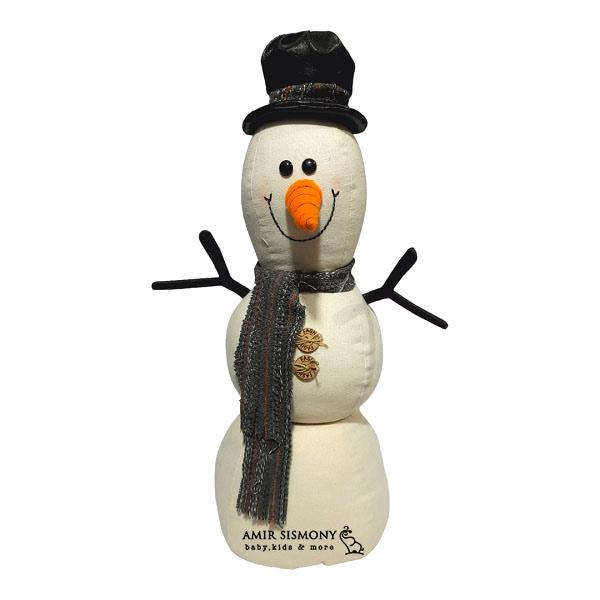 snowman-Big-leather-hat.jpg آدم برفی كلاه چرمی بزرگ - تصویر 1