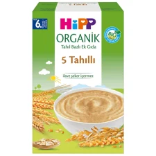 سرلاک ارگانیک ۵ غله بدون شیر هیپ (HIPP) 200گرم