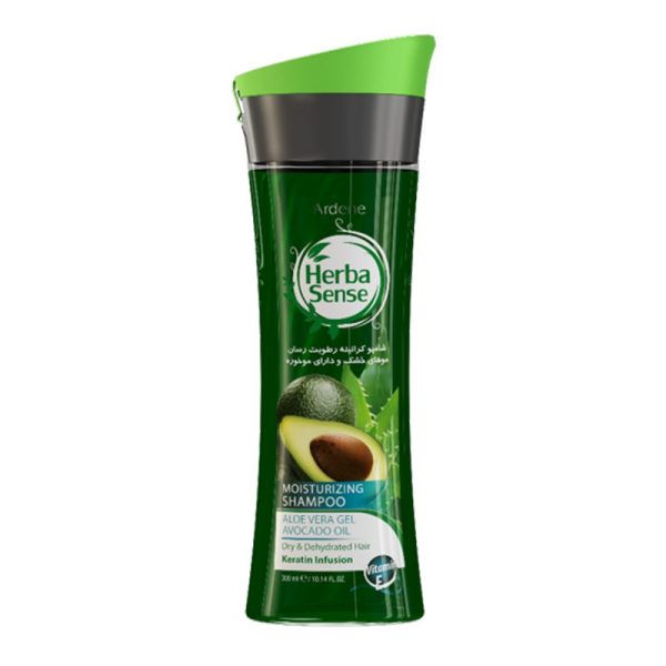 شامپو کراتینه رطوبت رسان مو هرباسنس آردن(300 میل)