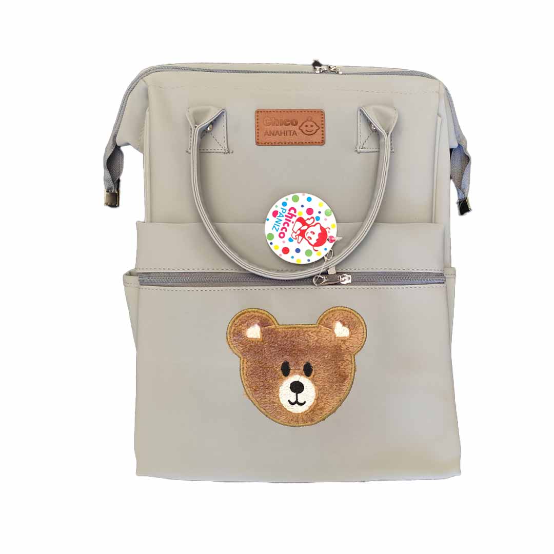 16-6.jpg کیف و کوله طرح خرس گلدوزی نوزادی - تصویر 1