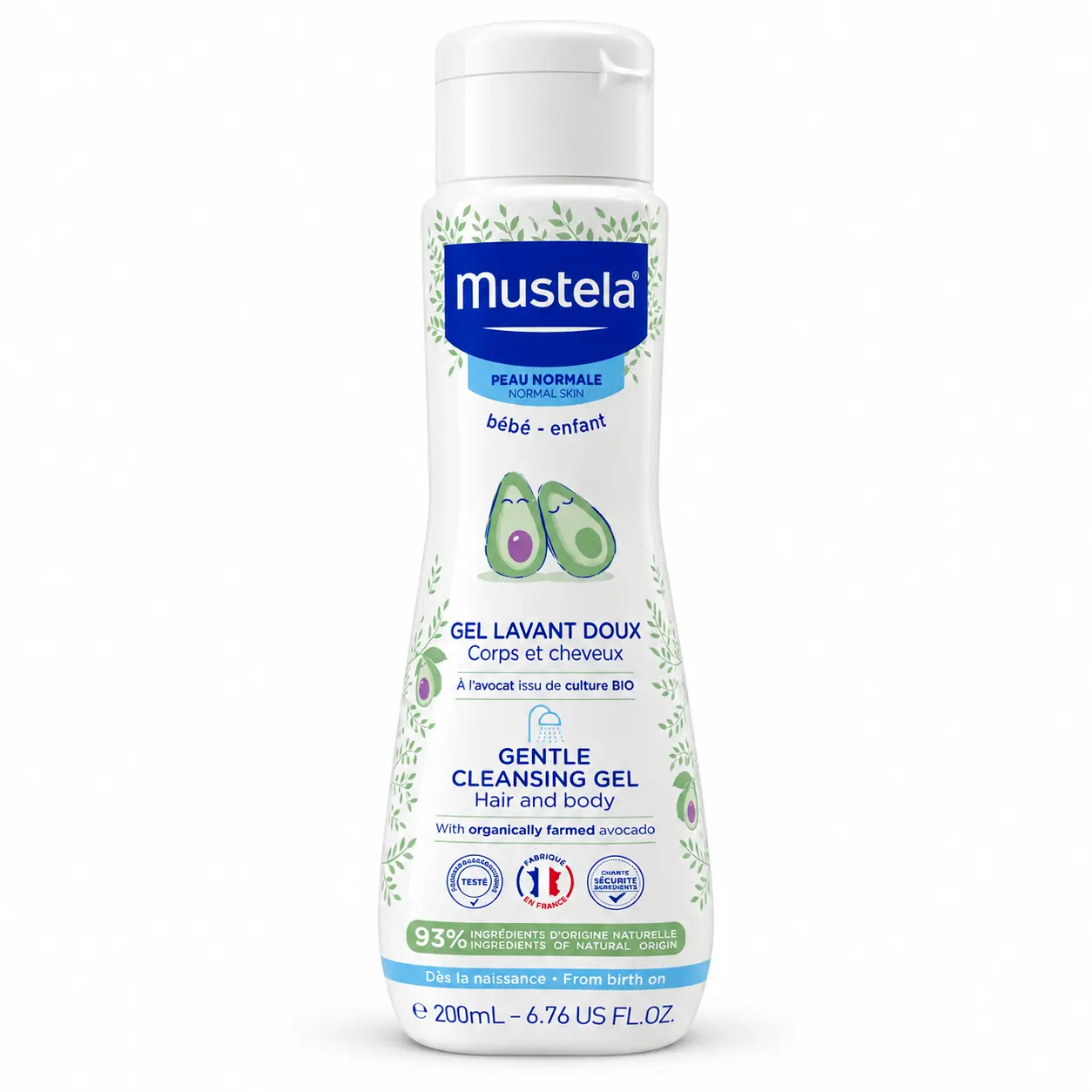 شامپو سر و بدن کودک موستلا Mustela حجم 200 میل