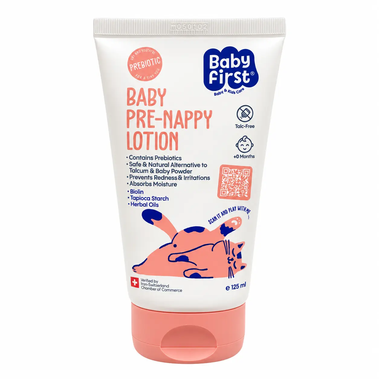 4246F0BE-B4A6-483F-A90A-915F930AFD00.webp لوسیون پای کودک بیبی فرست Baby First 125 میل - تصویر 1