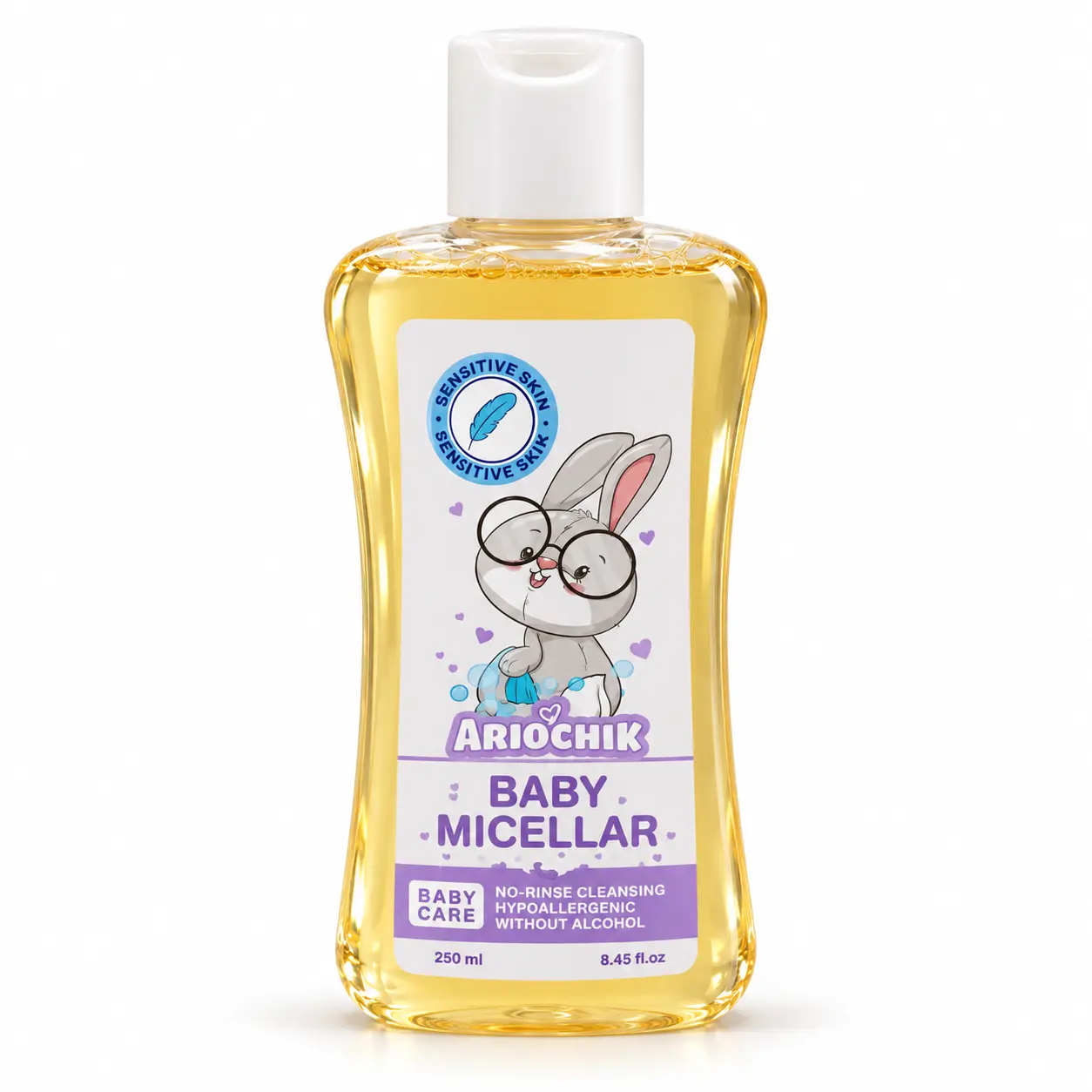 Ariochik-Baby-Micellar-Water-Bottle.webp میسلار واتر کودک آریو چیک 250 میل - تصویر 1
