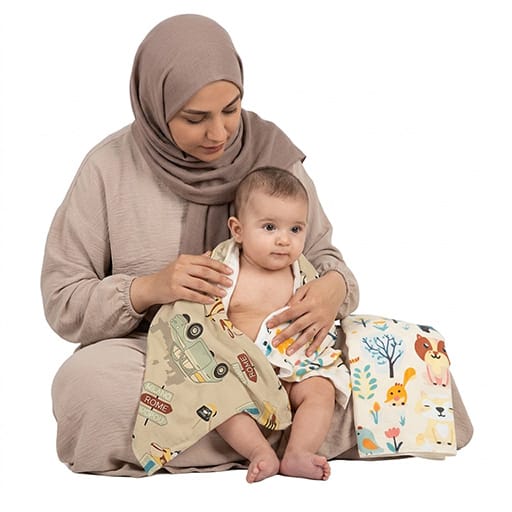 khosh-kon-baby4life-oiginal.jpg خشک کن ۲ عددی نوزاد برند بیبی فورلایف baby4life - تصویر 1